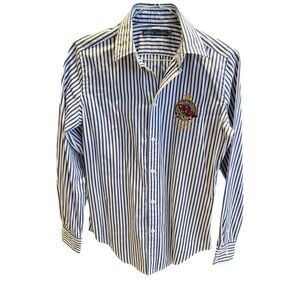 Ralph Lauren Blue and White Striped Shirt